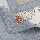 100% Cotton Lightly Quilted Coverlet Set Montana Queen 230 x 250 cm - Side View