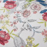 100% Cotton Lightly Quilted Coverlet Set Peacock Garden Pink Queen - Top-Down View