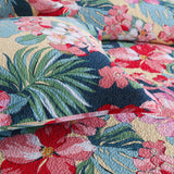 100% Cotton Lightly Quilted Coverlet Set Samoana Queen 230 x 250 cm - Front View