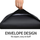 Pair of King Satin Silk Pillowcases with Envelope Closure 51 x 102 cm Rose - Top-Down View