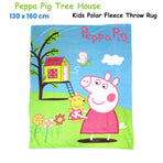 Peppa Pig Tree House Printed Polar Fleece Throw Rug 130 x 160 cm, image 2