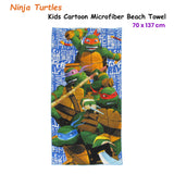 Bloomington Ninja Turtles Kids Cartoon Printed Microfiber Beach Towel 70 x 137 cm - Front View