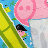 Bloomington Peppa Pig George the Pirate Kids Cartoon Printed Microfiber Beach Towel 70 x 137 cm - Side View
