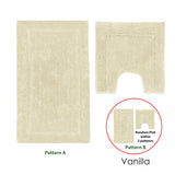 2200GSM 2 Pce Axel 100% Cotton Bath Mat Set Vanilla