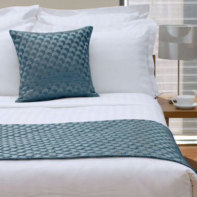 Jason Regency Ocean Bed Runner for Double or Queen Beds, Polyester Cotton Jacquard, 225 x 60 cm