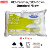Jason 70% Feather 30% Down Standard Pillow 48 x 73 cm - Front View