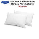 Jason Twin Pack of Bamboo Blend Standard Pillow Protectors 48 x 73 cm - Front View