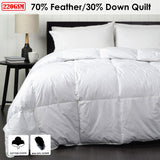 Jason 70% Feather 30% Down Quilt King - Front View