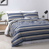 Jason Brighton Midnight Blue Quilt Cover Set Double - Side View