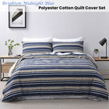 Jason Brighton Midnight Blue Quilt Cover Set King - Front View