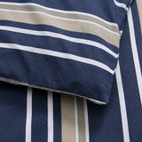 Jason Brighton Midnight Blue Quilt Cover Set Single - Top-Down View