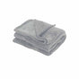 Cleo Soft Coral Fleece Extra Large Throw / Single Sized Blanket 150 x 200 cm Silver