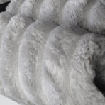 Harper Supremely Soft Fleece Extra Large Throw / Single Sized Blanket 200 x 150 cm Silver