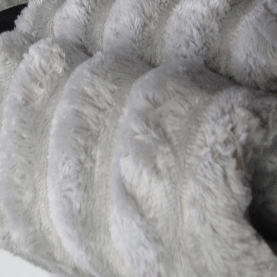 Harper Supremely Soft Fleece Extra Large Throw / Single Sized Blanket 200 x 150 cm Silver