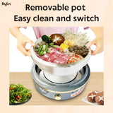 Kylin Electric 1500W Hotpot with Stainless Steel Inner Pot 4L AU-K2011 - Front View