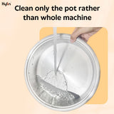 Kylin Electric 1500W Hotpot with Stainless Steel Inner Pot 4L AU-K2011 - Top-Down View