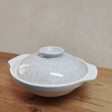 Donabe Japanese Ginpo 24.5cm Clay Pot Ceramic Hot Pot Casserole #8 2-3people 1.5L - Top-Down View