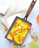 Hello Kitchen Marble Non-stick Tamagoyaki Fry Pan - Top-Down View