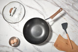 Kylin 3 Layer Stainless Steel Non Stick Noka Wok 30cm - 45-Degree Angle