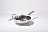 Kylin 3 Layer Stainless Steel Non Stick Noka Wok 30cm - Extra Image