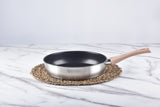 Kylin 304 Stainless Steel Mousse Frying Pan 24cm - Front View