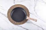 Kylin 304 Stainless Steel Mousse Frying Pan 24cm - Close-Up Angle