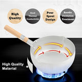 Justcook 20cm Japanese-style Stainless Steel Xueping Pot White Handle