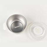 Kylin 304 Stainless Steel 5 Divided Smile Small Lunch Box With Soup Pot - Green - Side View