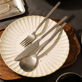 Kylin 420 Stainless Steel Classic Steak Knife - Snow Gray - Front View