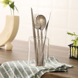 Kylin 420 Stainless Steel Classic Steak Knife - Snow Gray - Side View