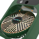 JY Ice Fog USB Air Conditioning Mist Humidfier Mini Fan - Green - Side View