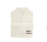 Kylin Luxury Cotton Shower Gown Bathrobe - Front View