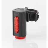 Fischer LED Bike Light Set 30Lux USB with rear floor light - Front View