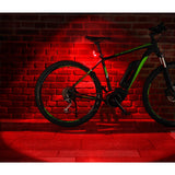 Fischer LED Bike Light Set 30Lux USB with rear floor light - 45-Degree Angle