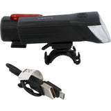 Fischer LED Bike Light Set 30Lux USB with rear floor light - Extra Image