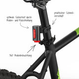 FischerBicycle Rear Light with 360 Floor Light for More Visibility and Protection, Rechargeable Battery - Front View