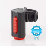 FischerBicycle Rear Light with 360 Floor Light for More Visibility and Protection, Rechargeable Battery - Top-Down View