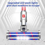 Dyson V7 V8 V10 V11 Soft Roller Head Replacement for Enhanced Cleaning Efficiency - Top-Down View