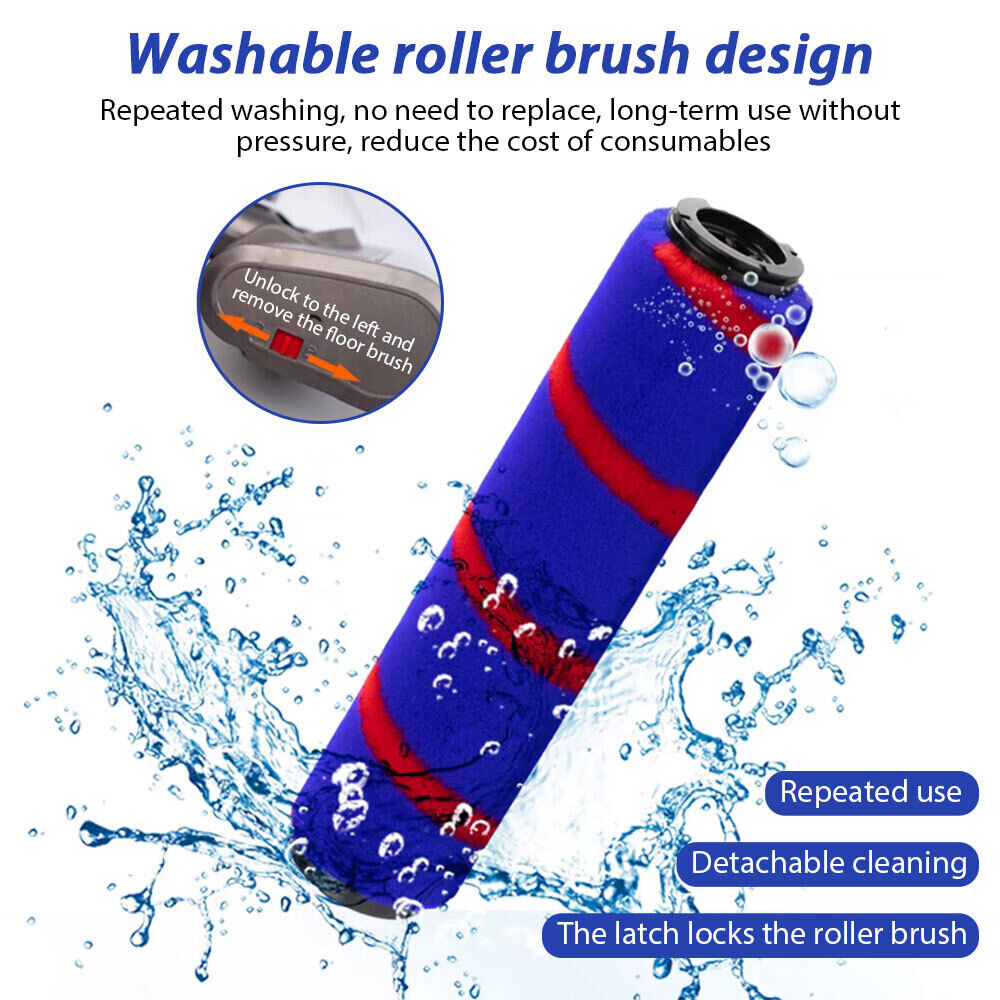 Dyson V7 V8 V10 V11 Soft Roller Head Replacement for Enhanced Cleaning Efficiency