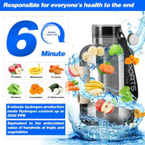 Portable 1.5L Rich Hydrogen Water Generator - Hydrogen Water Bottle with USB Charging - Front View