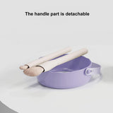 3 In 1 Makeup Brushes Cleaner Sponge Brush Washing Box Makeup Brush Drying Basket(Light Purple) - Low Angle