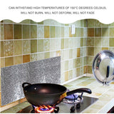 Aluminum Foil Sticker Self Adhesive Oil-proof Waterproof Kitchen Cabinet Wall(60*300cm) - Side View