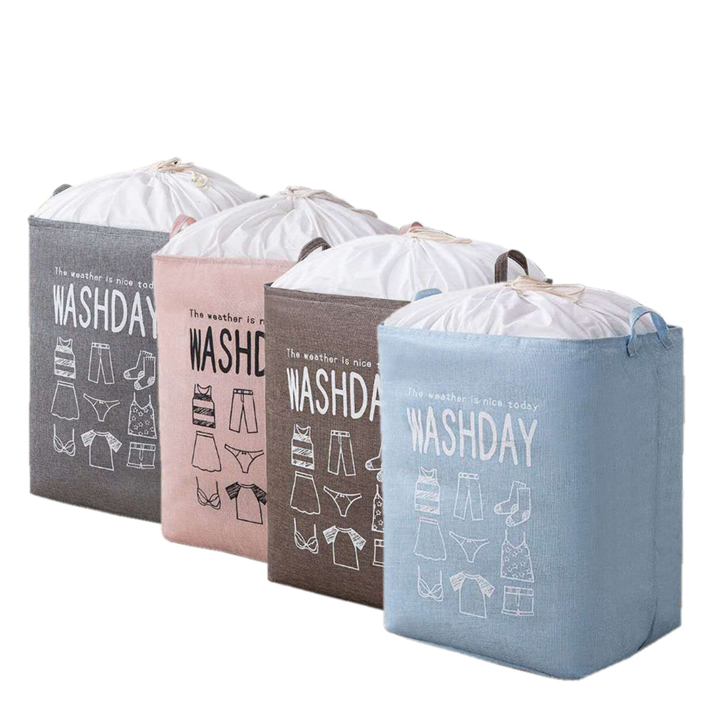 Ex-Large Capacity Collapsible Laundry Basket Foldable Washing Bin Hamper Linen (Grey)