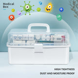 3 Layers Large Portable First Aid Kit Emergency Medical Storage Medicine Organizer - Side View