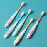 10 Pcs Set Rabbit Shape Super Soft Children's Toothbrushes for 2 to 8 Years - Close-Up Angle