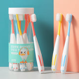 10 Pcs Set Rabbit Shape Super Soft Children's Toothbrushes for 2 to 8 Years - Extra Image