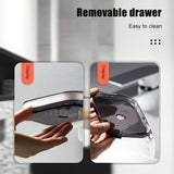 Portable Soap Holder Wall Storage Rack Organizer Bathroom Accessories Double Layer Holder - Low Angle