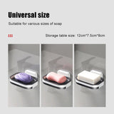 Portable Soap Holder Wall Storage Rack Organizer Bathroom Accessories Double Layer Holder - Extra Image
