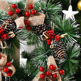 Christmas Wreath Door Garland Decoration Front Door Hanging Flowers Tree Decor(J1-4) - 45-Degree Angle