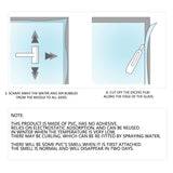 3M Privacy Glass Film Sticker Static Cling Window Decals Glass Film(Tulip,60*300cm) - Close-Up Angle